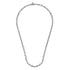 Classic Sterling Silver Faceted Men's Link Chain Necklace - 2