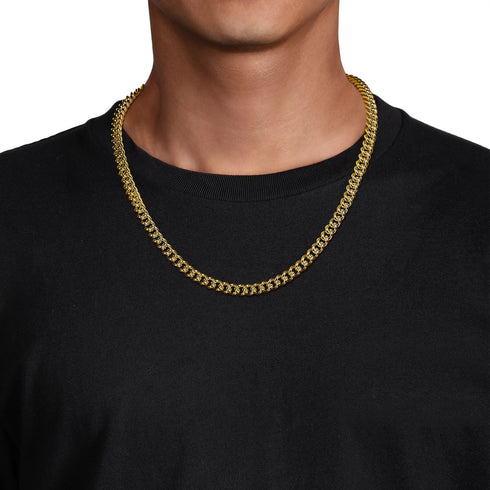 Classic 14K Yellow Gold Solid Cuban Link Chain Necklace 22 Inch - 5