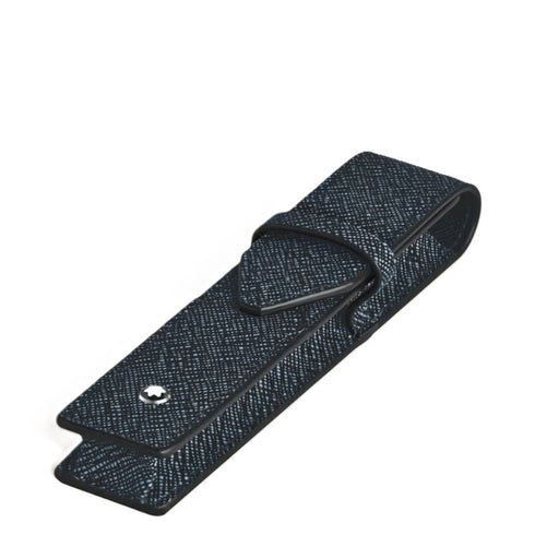 Montblanc Sartorial Tweed Blue Pen Pouch - 2