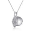 Vintage Inspired 14K White Gold Filigree Diamond Locket Necklace - 2