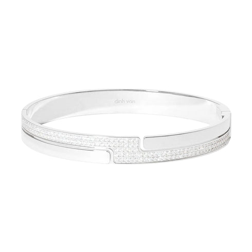Seventies White Gold Diamond Bracelet - 2