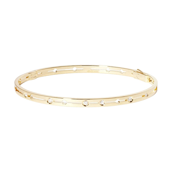 Pulse Bracelet Small Model in Yellow Gold with Diamonds - 2