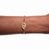 Menottes Dinh Van R12 Bracelet in Yellow Gold with Diamonds - 4