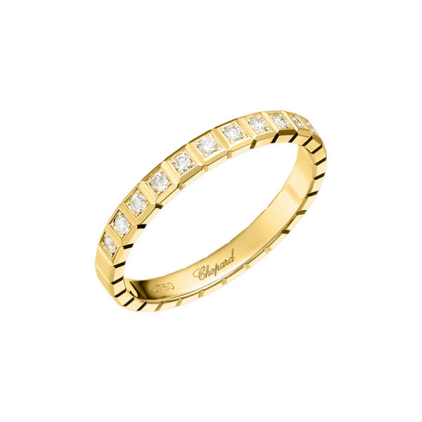 Ice Cube  Yellow Gold Ring - 1