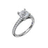 Double Row Diamond Engagement Ring - 1