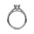 Double Row Diamond Engagement Ring - 2