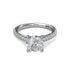 Double Row Diamond Engagement Ring - 3