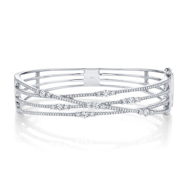 Kate 1.60ct Diamond Bridge Bangle - 1