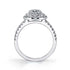 Emerald Cut Double Halo Engagement Ring - Claudia - 2