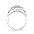 Round Cut Modern Vintage Engagement Ring - Francesca - 2