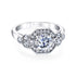 Round Cut Modern Vintage Engagement Ring - Francesca - 3