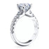 Round Brilliant Graduated Diamond Engagement Ring in White Gold - 3