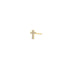 14k Itty Bitty Pavé Diamond Cross Stud - 1