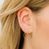 14k Itty Bitty Pavé Diamond Cross Stud - 2