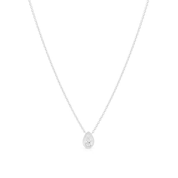 Diamonds By The Inch Pear Cut Solitaire Necklace - 1