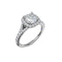 Classic Diamond Halo Engagement Ring with a Subtle Split Band - 1