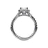 Classic Diamond Halo Engagement Ring with a Subtle Split Band - 2
