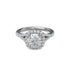Classic Diamond Halo Engagement Ring with a Subtle Split Band - 3