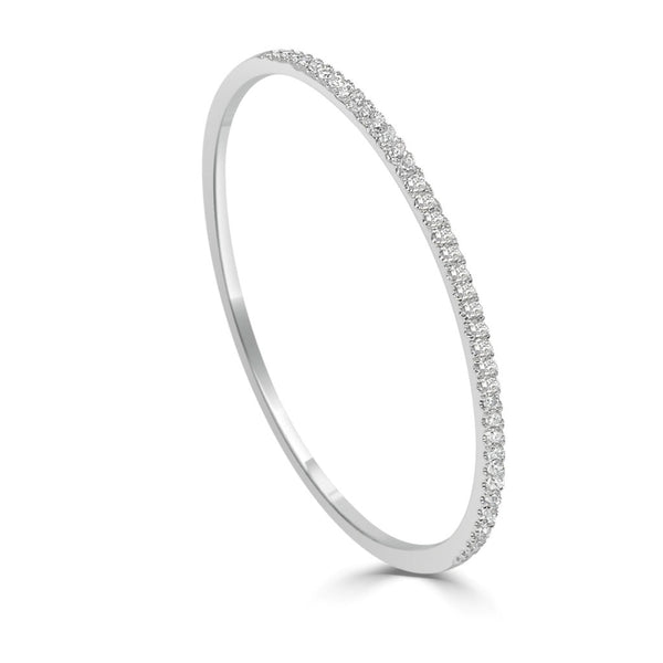 14k Gold & Diamond Bangle - 0.90ct - 1