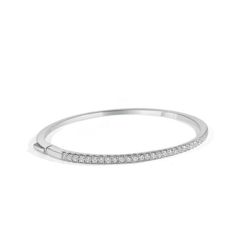 14k Gold & Diamond Bangle - 0.90ct - 2