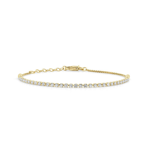 14K Gold Diamond Tennis Bracelet - 1.21ct - 1