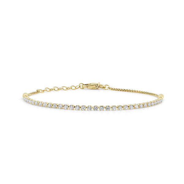 14K Gold Diamond Tennis Bracelet - 1.21ct - 1