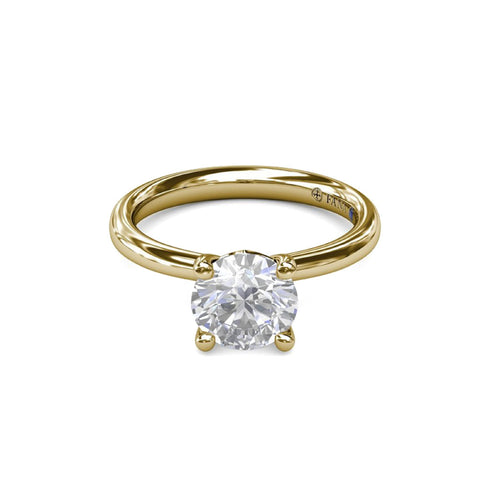 Timeless Round Cut Solitaire Engagement Ring - 3