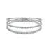 14K Gold & Diamond 3-Row Flexible Bangle - 2.85ct - 1