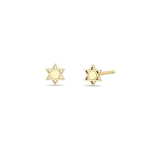 14k Itty Bitty Star of David Stud - 1