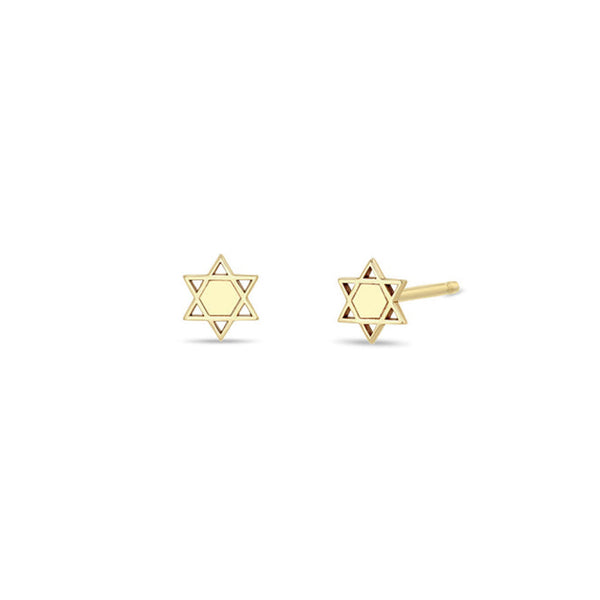 14k Itty Bitty Star of David Stud - 1