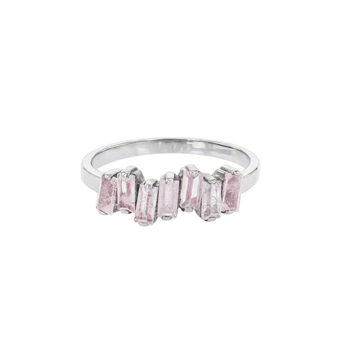 Amalfi Rainbow Moonstone Half Band - 1