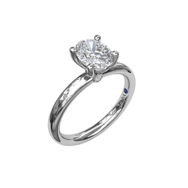 Classic Oval Cut Solitaire - 1