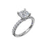 Classic Pave Round Cut Engagement Ring - 1