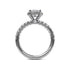 Classic Diamond Halo Engagement Ring with a Gorgeous Side Profile - 2
