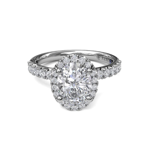 Classic Diamond Halo Engagement Ring with a Gorgeous Side Profile - 3