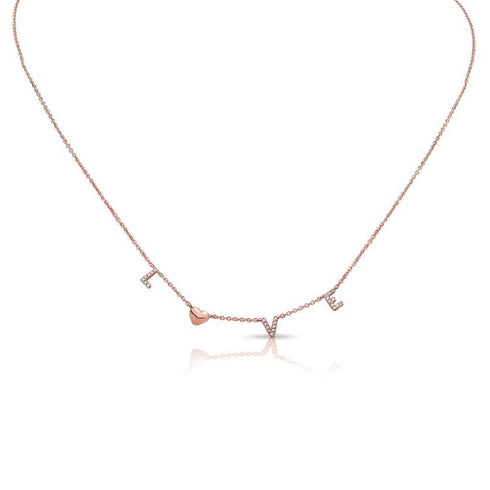Diamond Love Necklace - 1