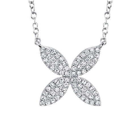 Kate 0.20ct Diamond Flower Necklace - 1