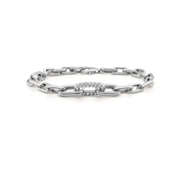 14k Gold & Diamond Link Bracelet- 1.21ct. - 1