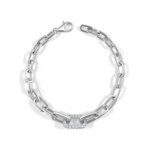14k Gold & Diamond Link Bracelet- 1.21ct. - 2