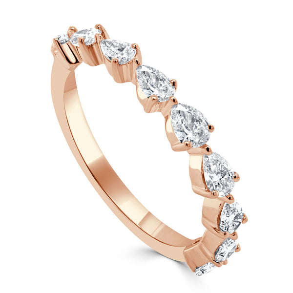 14k Gold & Pear-Shape Diamond Ring - 0.85ct - 1