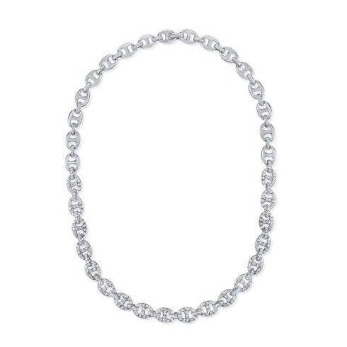 Diamond Mariner Link Necklace - 1