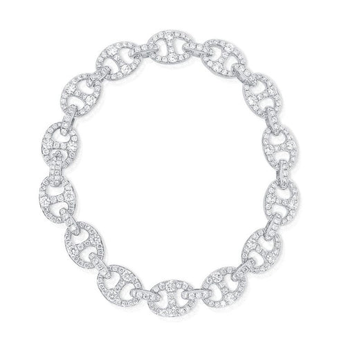 Diamond Mariner Link Bracelet - 1