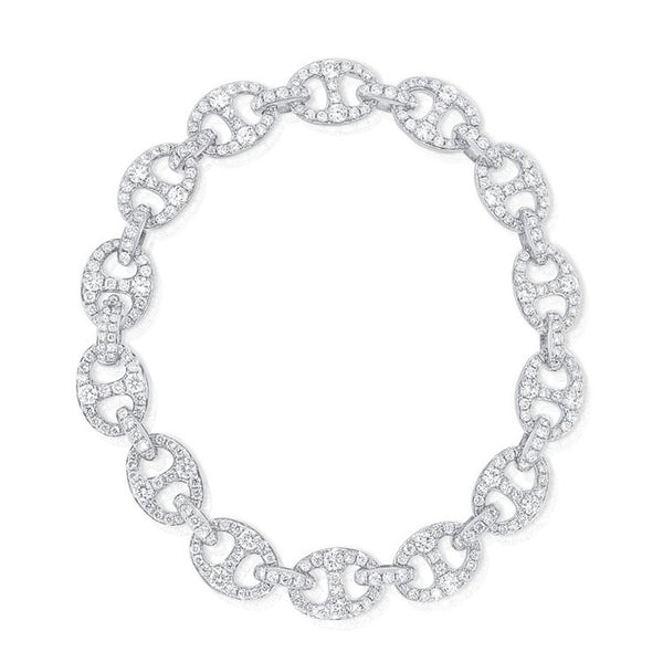 Diamond Mariner Link Bracelet - 1