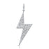14k Gold & Diamond Lightning Bolt Charm- 0.41 ct. - 1