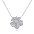14k Gold & Diamond Flower Necklace - 0.40ct - 1