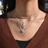 14k Gold & Diamond Flower Necklace - 0.40ct - 2