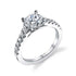 Round Cut Classic Diamond Engagement Ring - Luna - 1
