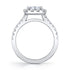 Princess Cut Classic Halo Engagement Ring - Jacalyn - 2