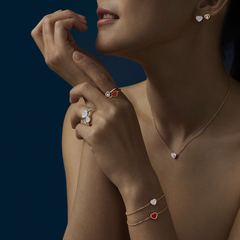 Happy Hearts Rose Gold Earring - 2