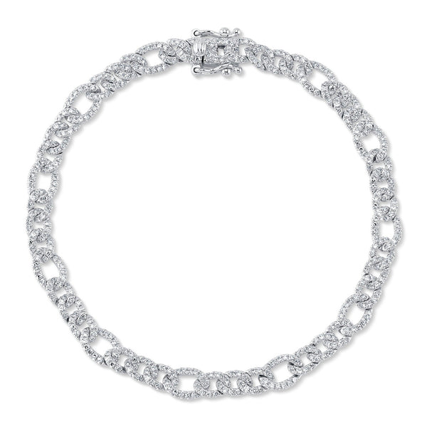 Kate 1.07ct Diamond Figaro Link Bracelet - 1